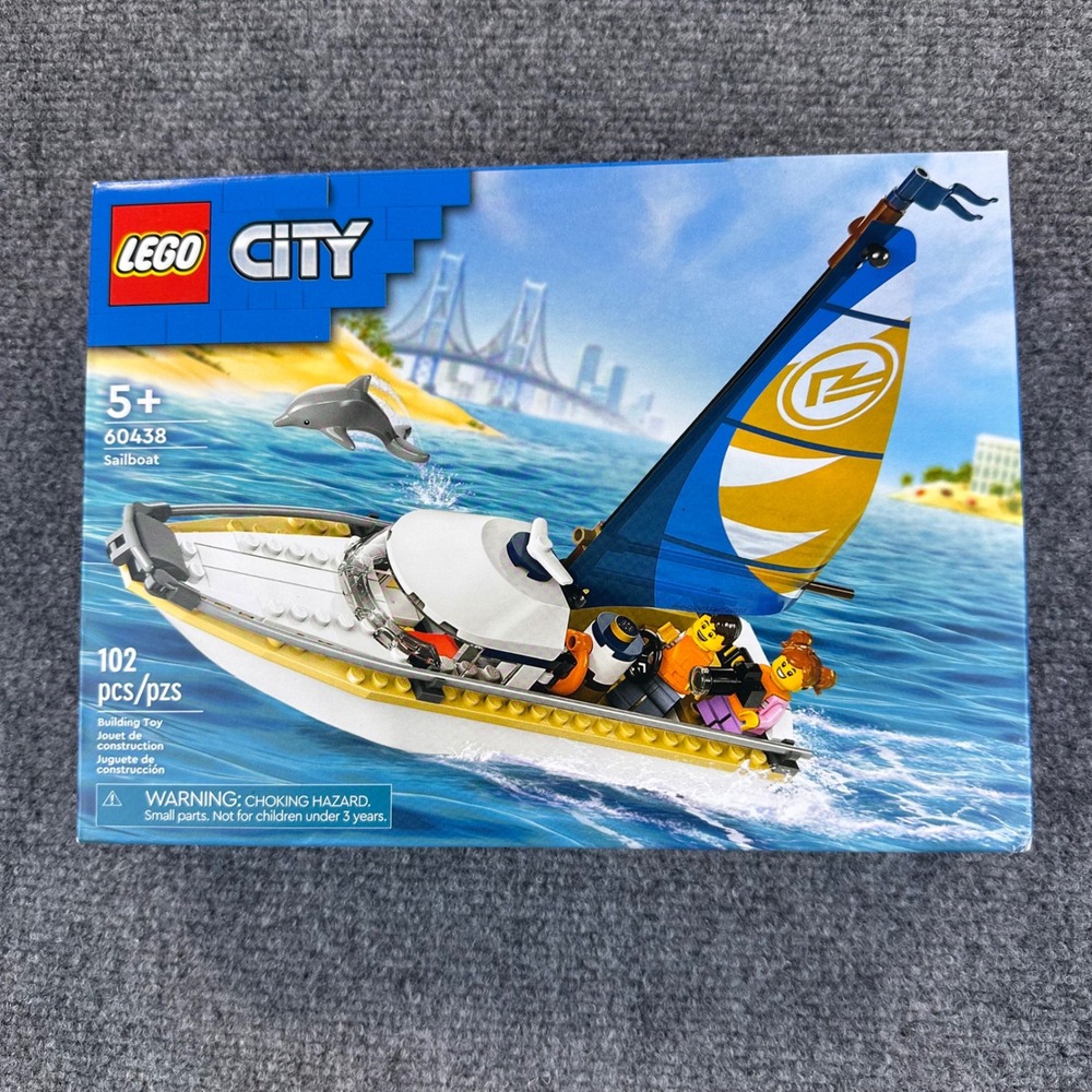 LEGO City Sailboat Set 60438 5+ 102 PCS Building Toy Retired